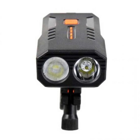 High-brightness Dual-lamp LED Bicycle Light USB Charging Bike Headlight with Power Bank Function