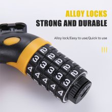 Bike Lock 5 Digit Code Combination Bicycle Lock Bicycle Security Lock Bicycle Equipment MTB Anti-theft Ring Lock