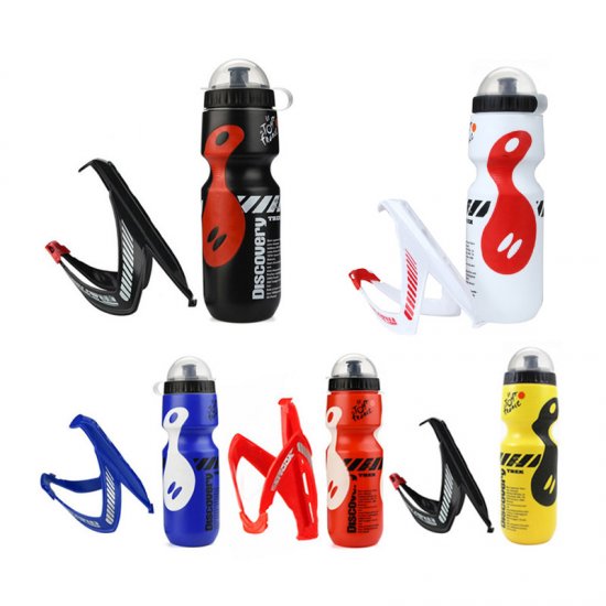 Bicycle Water Bottle Holder Rack Set 650ml Outdoor Portable Mountain Bike Water Cup V-Shaped Bottle Holder Cycle Accessories