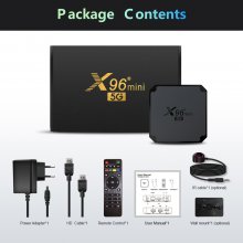 X96 mini 5G Android 9.0 IPTV Box Quad Core Amlogic S905W4 Smart Media Player with 1 year French IPTV Code