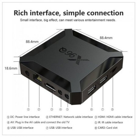 Allwinner H313 TV Box X96Q Android 10 TV Box Quad Core Set Top Box Cortex A53 WiFi 4K Media Player H265 IPTV Box