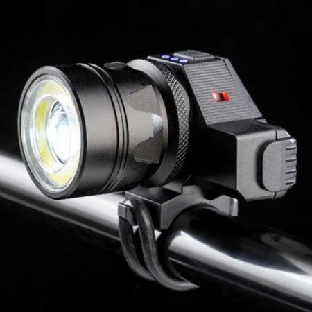 350LM COB LED Bike Headlight Aluminum Alloy Front Light Bicycle Headlamp