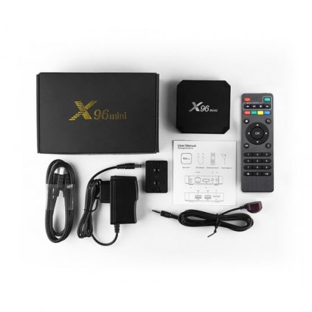 Amlogic S905W Quad-Core Set Top Box X96MINI Android 9.0 TV Box 1G 8G/2G 16G 5 Core/ Mali-450 Media Player WiFi 4K H.265 Video Player Rapid Delivery