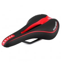 Silicone Gel Extra Soft Bicycle MTB Saddle Cushion Bicycle Hollow Saddle Cycling Road Mountain Bike Seat Bicycle Accessories - White Black