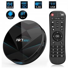 HK1 MINI plus TV BOX Android 9.0 Rockchip RK3318 2.4G/5G WIFI bluetooth 4K HD Set Top Box