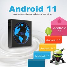 X98 mini QHDTV Smart TV Box Amlogic S905W2 Android 11 IPTV Box with 1 year French code iptv