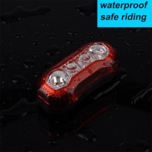 Bike Taillight USB Rechargeable Bike Rear Tail Light Easy Install 5 Modes Bicycle Safety Warning Lamp Cycling Accessories