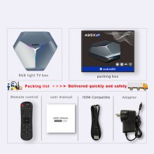 A95XF4 Android10.0 Smart TV iptv Box Amlogic S905X4 AV1 Display 8K 4G64G 4G128G BT Set Top Box 2.4/5G WIFI Support Youtube Netflix