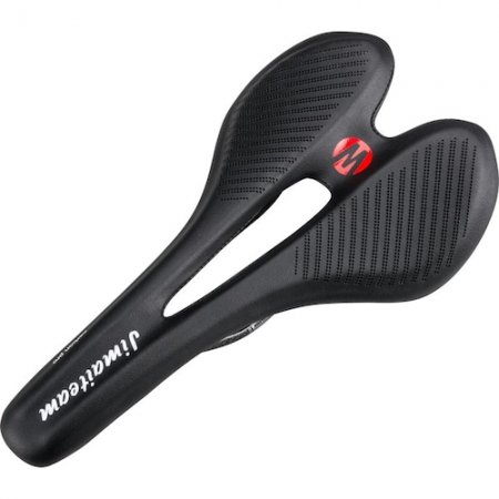 JimaiteamFull Carbon Fiber Cushion Saddle Mountain Road Bike Opening Multi Color - Black