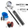 SKM TL31 Bike Tyre Repair Kit Mini Pump Multi-tool Lever Patch Pressure Gauge - Black