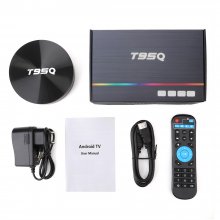 4GB 32GB/64GB DDR3 Amlogic T95Q Android 9.0 TV BOX 4K Media Player S905X2 Quad Core 2.4G&5GHz Dual Wifi BT4.1 100M tv set box