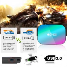 HK1 BOX Amlogic S905X3 Android 9.0 TV Box 4GB RAM 32GB 64GB 128GB ROM Smart 8K Set Top Box iptv box 1000M Dual Wifi TVBOX Youtube