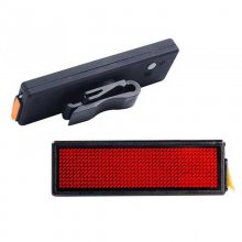 Outdoor Bike Warning Light Bicycle Taillight Advertising Lamp USB Charging for Backpack Helmet