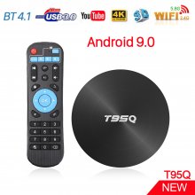 4GB 32GB/64GB DDR3 Amlogic T95Q Android 9.0 TV BOX 4K Media Player S905X2 Quad Core 2.4G&5GHz Dual Wifi BT4.1 100M tv set box