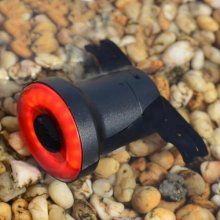 Bicycle Octagonal Intelligent Sensing Brake Taillight Night Riding Mountain Bike Road USB Rechargeable Warning Light