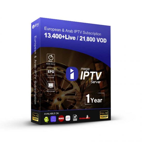 12 Mois MEGA IPTV Abonnement World IPTV M3u Megaott FULL HD VIP Sport Hot XXX canaux pour Android IOS Smart tv IPTV Smarters Pro