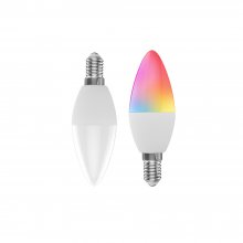 Tuya Smart Light Bulb,WIFI Smart Candle Light Blub,LED Multicolor,Support Tmall Genie/Alexa/GoogleHome,No Hub Needed