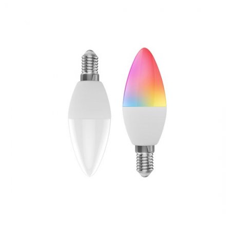 Tuya Smart Light Bulb,WIFI Smart Candle Light Blub,LED Multicolor,Support Tmall Genie/Alexa/GoogleHome,No Hub Needed