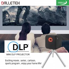 Wireless Mini Projector Android 5.2 Wifi & Bluetooth 4.1 With One Year The Best Arabic QHDTV 1080P Channels.