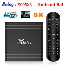 X96 Air Android TV Box Android 9.0 Amlogic S905X3 Smart TV Box 4K Android Box X96Air Quad Core 2.4G&5G Wifi BT4.1 H.265 64/32GB