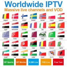 Promotional Price for One Year Worldwide IPTV Nederland Sweden Norway Denmark Finland EXYU Albania IPTV Live Series Global IPTV in More than 75 Countries for IPTV Smarters Pro