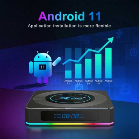 8K X96 X4 SUBTV Smart tv Box Android 11 4GB 64GB BT4.1 Amlogic S905W Media Player with IPTV Code 1 year