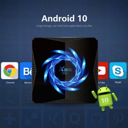 X96q max smart tv android 10.0 4GB 32GB 64GB allwinner h616 quad core bluetooth 5g wifi 4k media player