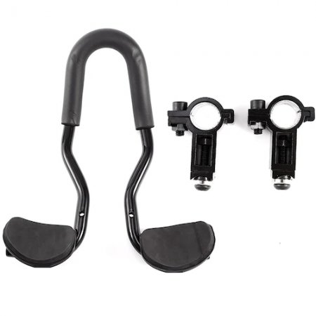 Bicycle Relaxation Handlebar Aluminum Alloy Rest Handlebar Mountain Bike Parts - Black