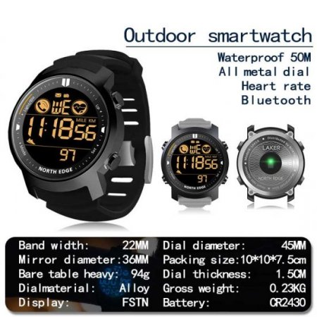 Smart watch sport metal smartwatch heart rate waterproof smartwatch swimming bluetooth calorie consumption tactical watch