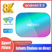 HK1 BOX Amlogic S905X3 Android 9.0 TV Box 4GB RAM 32GB 64GB 128GB ROM Smart 8K Set Top Box iptv box 1000M Dual Wifi TVBOX Youtube