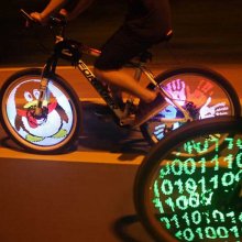 Colorful Bike Wheel Spoke Light Programmable Rechargeable Edition Bicycle Accessories