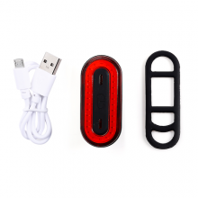 BK400 Waterproof USB Charging Bicycle Tail Light - Black and red