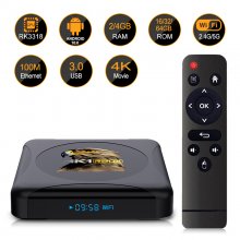 HK1R1Mini RK3318 Smart TV Box Android 10 4G 64GB 32GB 4K Youtube Wifi BT Media player IPTV TVBOX Android10 Set top box 2GB16GB